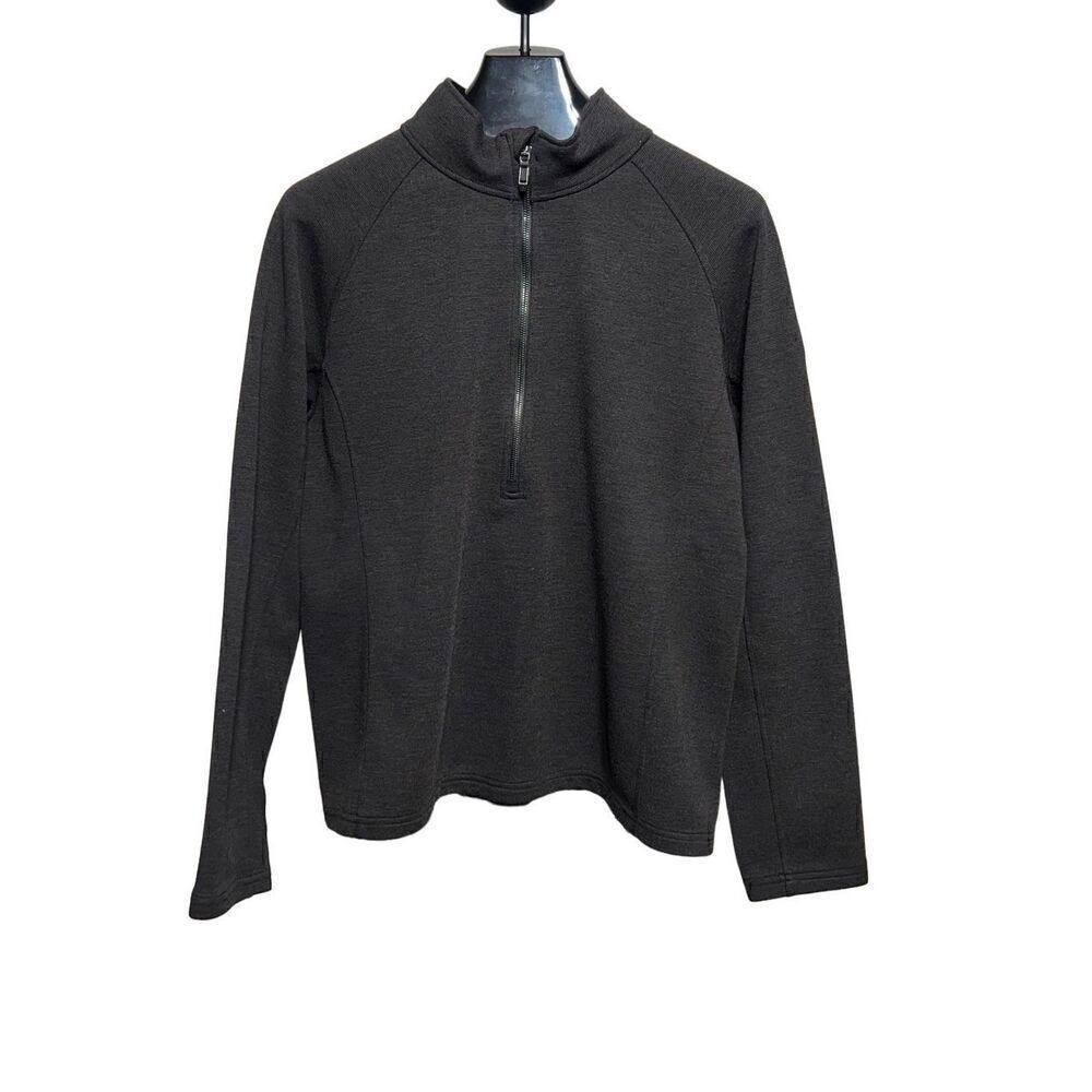 SPYDER Graphite Men's 1/2 Zip Long Sleeve Pullover Fleece Shirt with Collar XXL